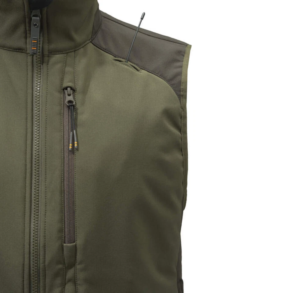 Beretta Butte Softshell Vest Moss / Brown Bark - Image 4 of 4