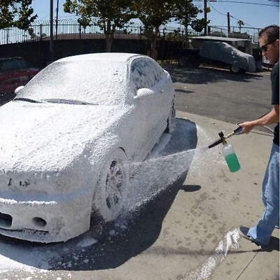 #ad Adjustable Rotary Nut Pressure Washer Snow Foam Spray Lance with 1L Soap Bottle# $48.99