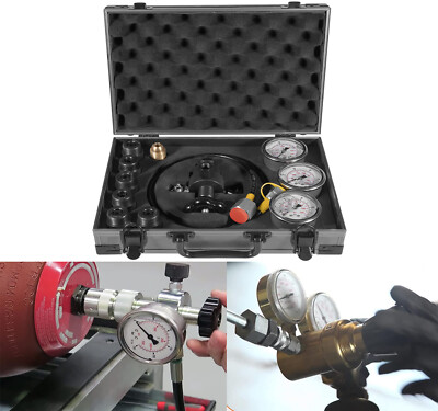 #ad GK 01 Hydraulic Accumulator Nitrogen Charging Filling amp; Pressure Test Gauge Kit $262.99