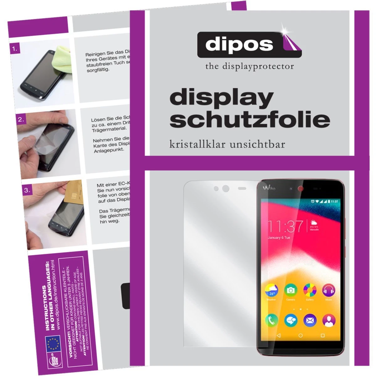 2x Pellicola per Motorola Moto X Play Prottetiva Antiriflesso Proteggi Schermo