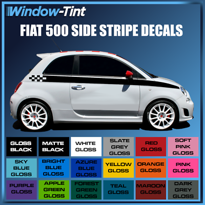 Fiat 500 Bandes capot toit hayon autocollant sticker décoration
