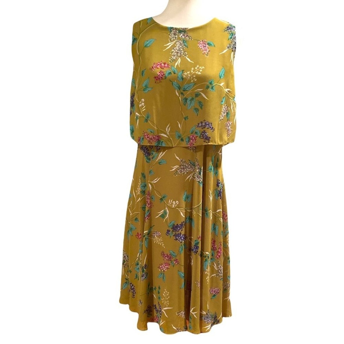 【関税なし】HOBBS ホッブス emberlynn リネン混 スカート NWOT Hobbs London Ember Chartreuse Floral Tunic Dress - 8 | eBay