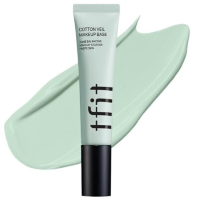 tfit Cotton Veil Makeup Base Korean Tone Up Corrector For Redness 01 Pure Green