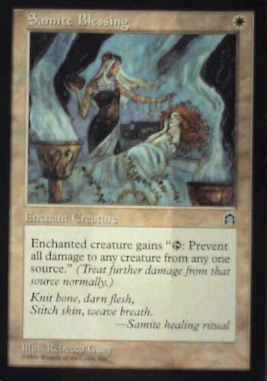 Samite Blessing - Stronghold: #13, Magic: The Gathering Lp R112