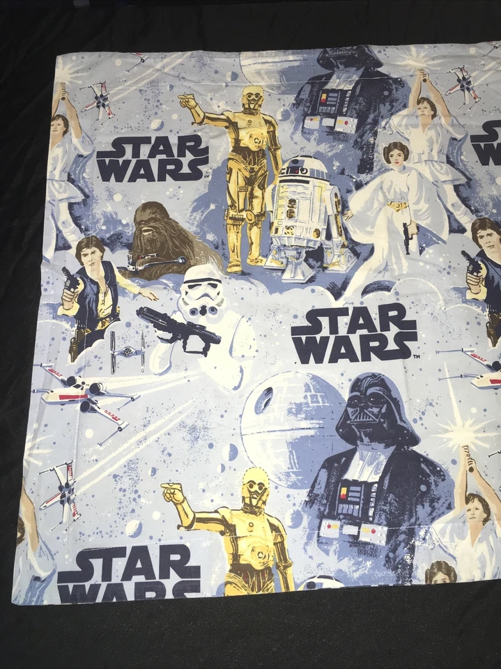 Almohada Pottery Barn Kids Star Wars A New Hope Std Sham Han Luke Leia Darth Vader Foto 2 de 4