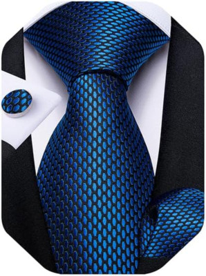 Conjunto de corbata y pañuelo de bolsillo de color liso para hombre, corbata lis