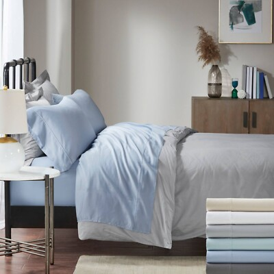 #ad #ad Madison Park 1500 Thread Count Cotton Blend 4 PC Deep Pocket Sheet Set $129.99
