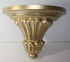 Gold Ornate Wood Wall Sconce