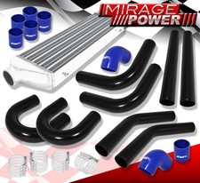 Aluminum Turbo 27.5 X 7 X 2.25 Front Mount Intercooler 8pcs 64mm Piping Kit Aluminum Turbo 27.5 X 7 X 2.25 Front Mount Intercooler 8pcs 64mm Piping Kit