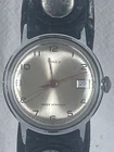 1973 Timex Watch 23550 2573 with Leather Band Manual Wind Running Nice Cond VTG