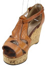 Chloe Womens Leather Cork Platform Wedge Sandals Brown Size 36 6 — photo 4