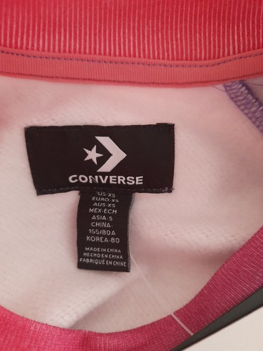 Converse L.F.C.Liverpool Football C Purple& Pink Women Cropp Sweatshirt Size XS - Picture 7 of 11