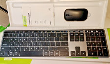 Seenda Wireless Keyboard  Mouse Set   2.4GHz USB Receiver   Black   Portable