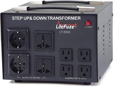 LT Series 5000 Watt Voltage Converter Transformer Step Up/Down - 110v to 220v