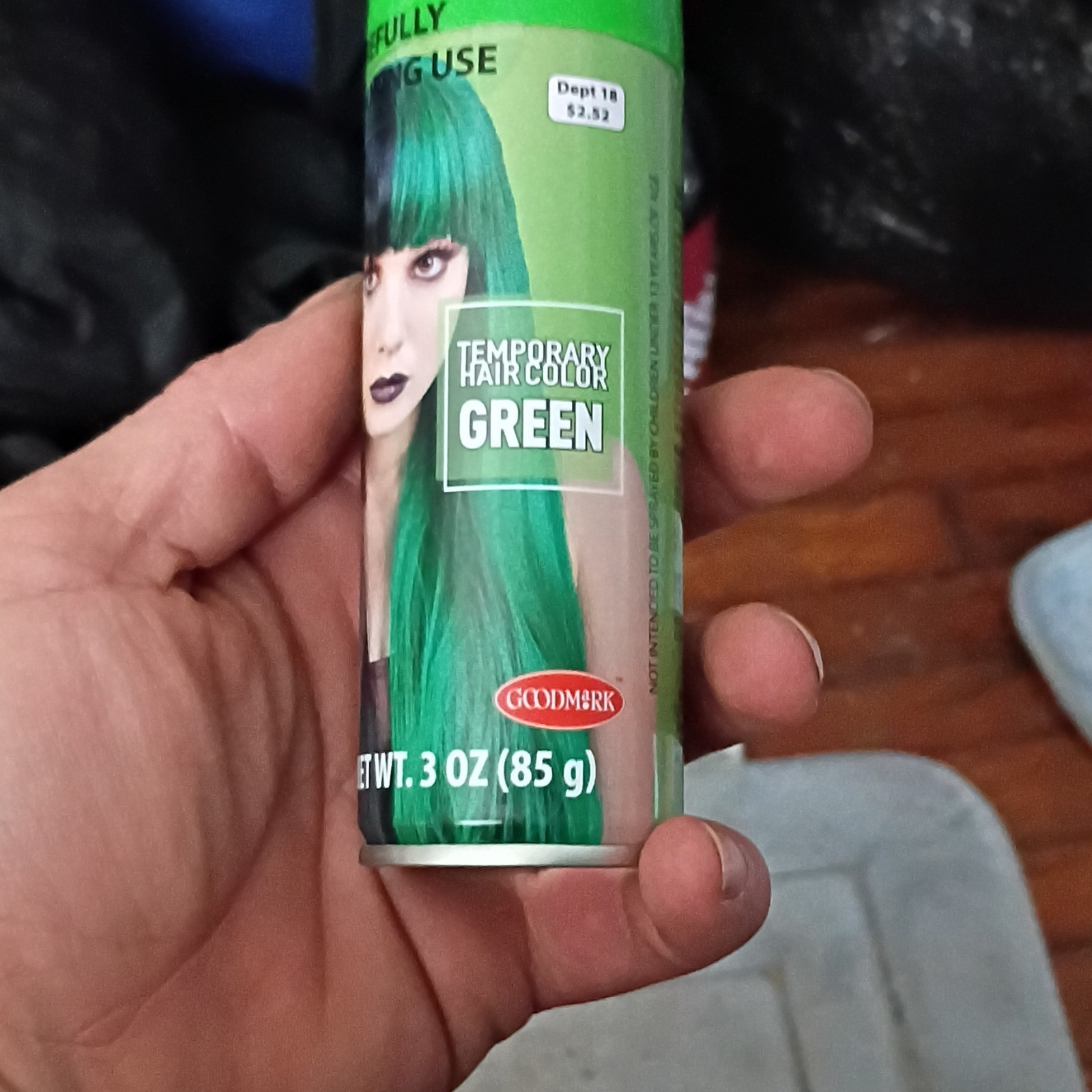 Spray Green Shade 3 Oz (85 G) Temporary Hair Dye