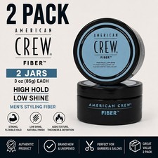 Pack of 2 American Crew Fiber 3oz 85g High Hold Low Shine Men s Hair Pomade