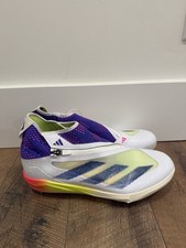 adidas Soccer Cleats White Purple Neon Studde...