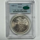 1885-O Morgan Silver Dollar PCGS MS64 CAC Green Sticker Choice BU New Orleans