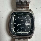 Vintage Seiko 5 Automatic 6309-5140A Men's Silver Day & Date Display Wristwatch
