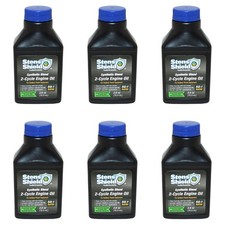 6 Fits Stens Synthetic Blend 2 Cycle Engine Oil 2.6oz Makes 50:1 Ratio Low Smoke