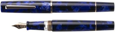 Twsbi Kai Füllfederhalter, Sonderedition, marmorblau, einlassbetrieben, mittlere Feder