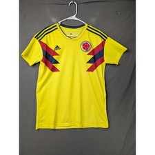 Adidas Colombia National Team 2018 Home Soccer Jersey Yellow Mens Medium 6667