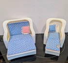 Vintage 1983 Barbie Cottage Dream White Faux Wicker Furniture Set
