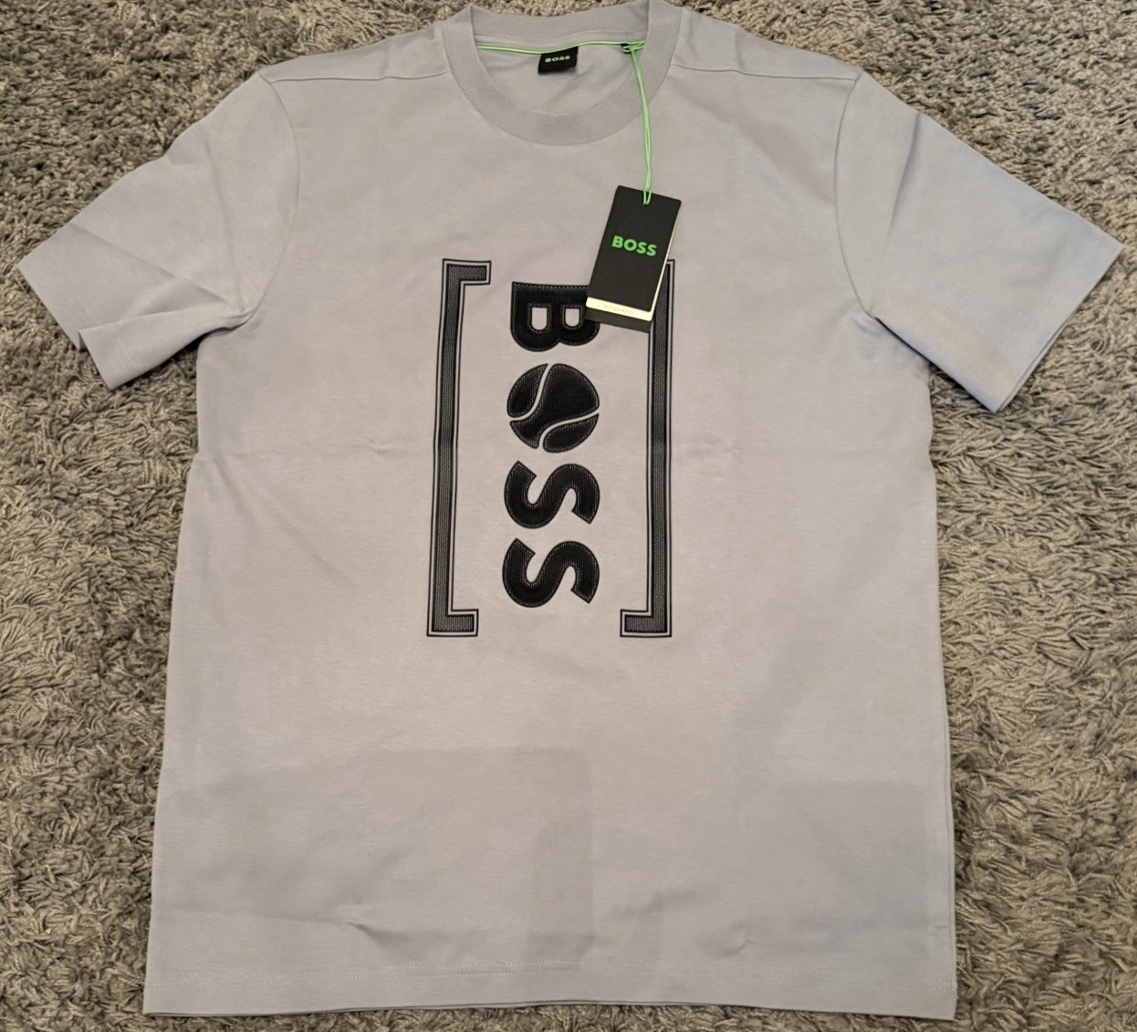 Men's Boss Tshirt By Hugo Boss Size L BNWT RRP £79 Grey