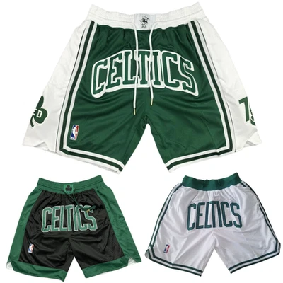 BASKETBALL SHORTS Boston Green Shorts Retro Celtics Basketball City Edition Shorts, Gr. S-XXL