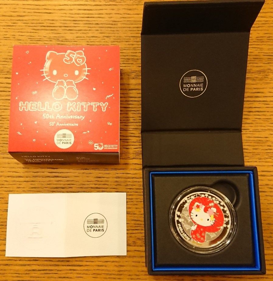 2024 France Hello Kitty 50th Anniversary 10 Euro Silver Proof Coin
