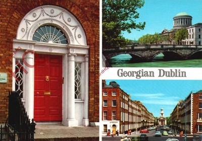 Ansichtskarte::Dublin, georgische Architektur (Multiview) [John Hinde]