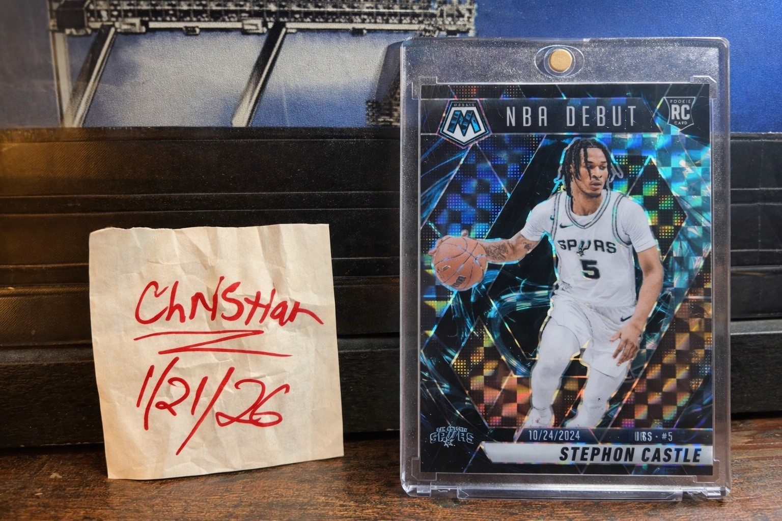 2024-25 Panini Mosaic - NBA Debut Stephon Castle #267 Genesis Mosaic Prizm (RC)