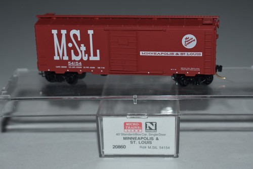 Carro de carga de una sola puerta escala N MTL 20860 Minneapolis & St. Louis 40' 54154 C55536 | Zustand: Used
