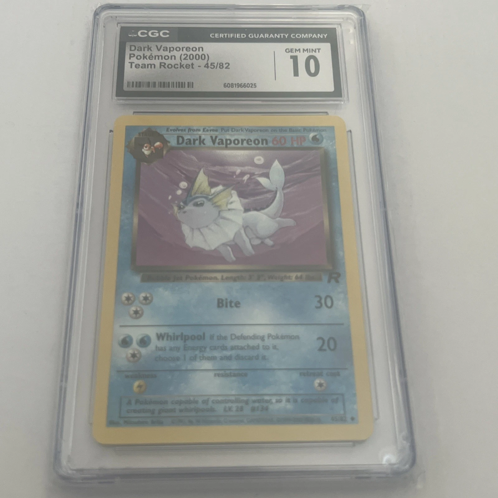 Dark Vaporeon - Team Rocket #45 Price & Value ($7.32) | PokeScope