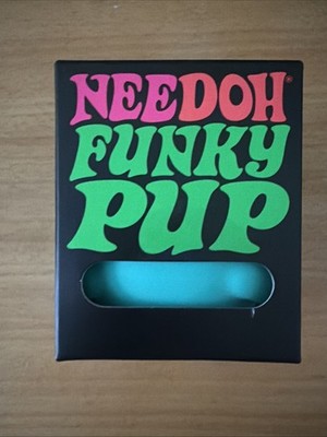 New Nee Doh Needoh Funky Pup Teal Squeeze Ball Super Squish In Hand FAST SHIP