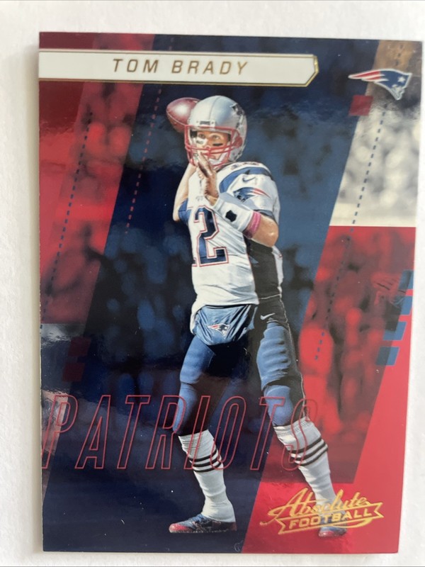 2017 Panini Absolute Football Tom Brady #66 New England Patriots Quarterback 