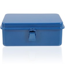 Small Tool Box - Metallic Tool Storage Case with Organizer for Car/Home Tools...