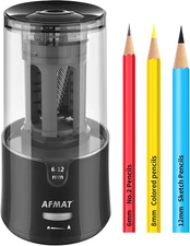 AFMAT Electric Pencil Sharpener - Auto Stop, Super Sharp & Fast, Plug in Pencil 