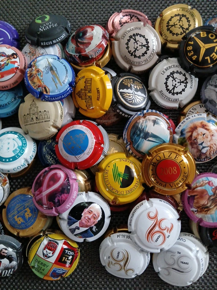 Capsule de Champagne Lot De 100, De Venoge,Serie Clergeot Cote30 Numéroté  Etc.. - Photo 3/4