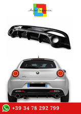 0151 DIFFUSORE ALFA ROMEO MITO SOTTO PARAURTI POSTERIORE DAM NERO LUCIDO ABS