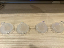 Spectra Size S Silicone Wide Neck Baby Bottle Nipples, Slow Flow, 0 Months Qty4