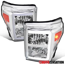Fit 2011-2016 Ford F250 F350 F450 Headlights Lamps Dynamic LED Bar 12 13 14 15