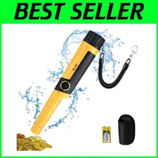 IP68 Waterproof Pinpointer Wand - 5" Detection, 66 Feet Underwater Capability