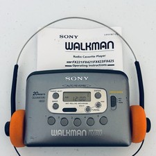 SONY Walkman WM-FX425 Cassette Player Only - New Belt - Reconditioned- No Radio