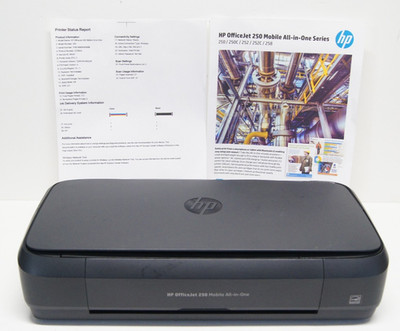 HP OfficeJet 250 Mobile All-in-One Portable Printer NO ink No Battery Tested