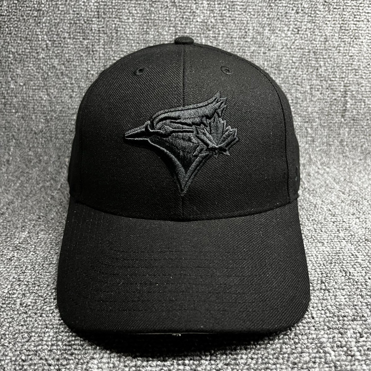 Toronto Blue Jays '47 Brand MVP Hat Black on Black Adjustable MLB Baseball Cap