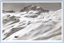 RPPC Switzerland Alps Davos Platz Ski Lift Parsennhütte Inn c1956 Postcard