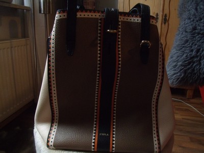 Furla Echtledertasche, Modell Nett in L, toller Farbkombi, hartware gold