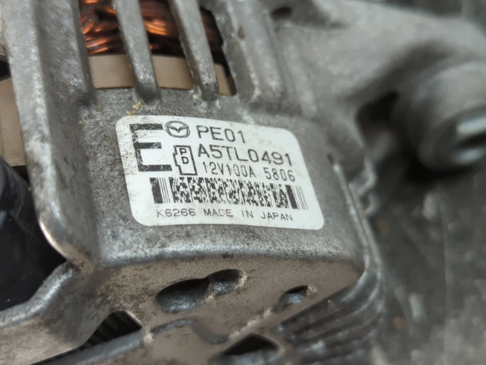 2014-2016 Mazda 6 Alternator Generator Charging Assembly Engine Oem BWSYV - Image 2 of 4