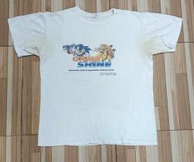 Vintage Sonic the Hedgehog Dragon Ball Z 2000s Evolution Game Shine Rare Shirt